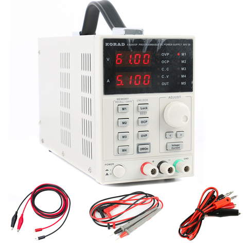 KA6005P Precision Adjustable Programmable DC Power Supply 60V 5A 0.01V 0.001A Digital Low Noise USB RS232 Interface ► Photo 1/1