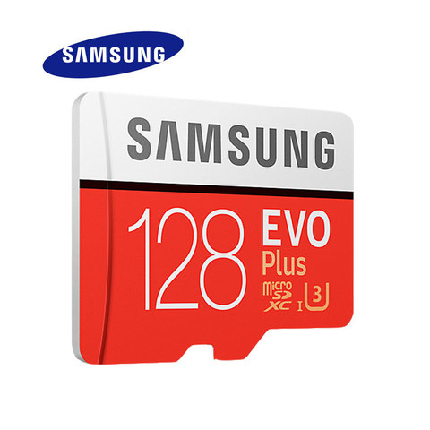 SAMSUNG Micro SD Memory Card EVO+ 128GB 100MB/s SDXC C10 U3 UHS-I MicroSD TF Card EVO Plus 128G Class 10 Grade 3 100% Original ► Photo 1/6