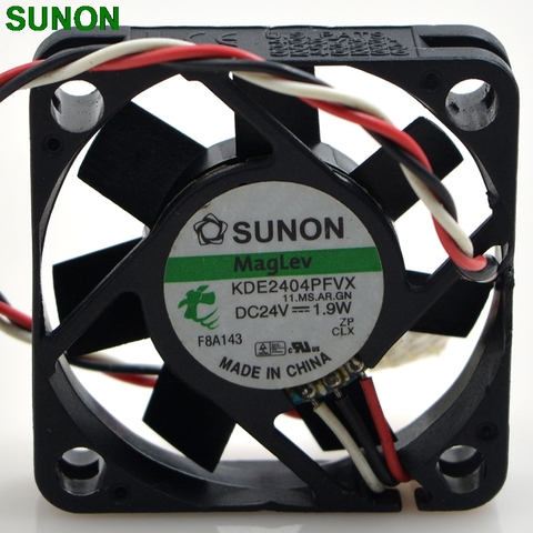 Original For Sunon KDE2404PFVX 40*40*10 24V 1.9W 4cm three wire silent power computer inverter cooling fan ► Photo 1/4