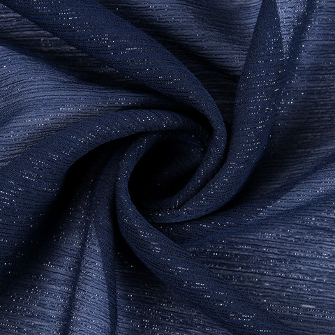 150cm*50cm NAVY blue metallic crepe chiffon silk fabric light soft breathable DIY fabric Silver Silk Crepe Fabric Chiffon cloth ► Photo 1/6