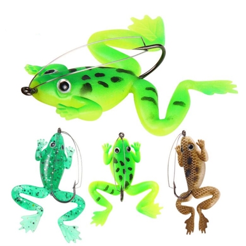1pcs/lot 6cm/5.2g Pesca Fishing Lure Artificial Fishing Silicone Bait Frog Lure with Hook Soft Fishing Frog Lures fishing tackle ► Photo 1/6
