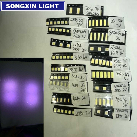 For LG led tv backlight 8520 2835 2828 3030 3535 4014 5630 7020 7030 3V 6V 9V Repair led for lcd tv repair Assorted Cool white ► Photo 1/2