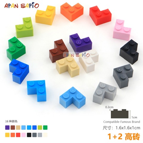 15pcs/lot DIY Blocks Building Bricks Thick 1+2 Educational Assemblage Construction Toys for Children Size Compatible With lego ► Photo 1/6
