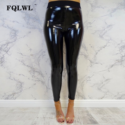 FQLWL Faux Pu Leather Pants Women Trousers Black Red High Waist Skinny Pants  Female Autumn Winter Push Up Bodycon Sexy Pants - Price history & Review