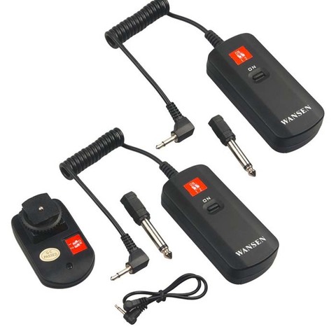 1Piece WanSen DC-04 4 Channels Wireless/Radio Flash Trigger Transmitter With 2 Receivers SET for Strobe ► Photo 1/1