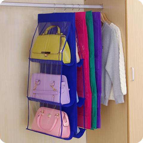 Family Organizer Backpack handbag Storage Bags Be Hanging Shoe Storage Bag High Home Supplies 6 Pocket Closet Rack Hangers ► Photo 1/6