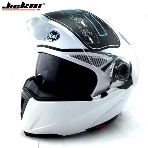 JIEKAI helmet Motorcycle Flip up helmet motorbike protective headgear helmets Racing Double lens sun Shade helmet 105 ► Photo 1/6