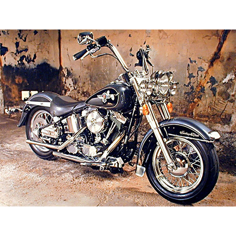Full Square Diamond Embroidery Diy Diamond Painting Craft Decorated Living Room Good Gift Old-Fashioned Motorcycle KBL ► Photo 1/6