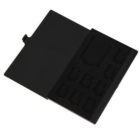 Wholesale Monolayer Aluminum Alloy 1SD 8TF Cards Micro Memory Case Storage Box Holder ► Photo 1/6