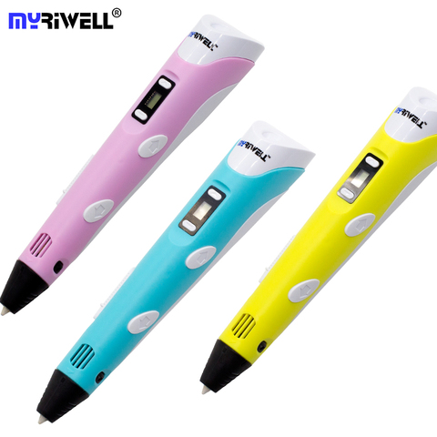 Myriwell 3D Pen LED Display Screen 2nd Generation 3D Printer Pen Drawing Painting Pen ABS PLA Birthday Gift for Kids Friends ► Photo 1/6