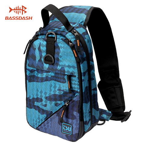 TSURINOYA Water Repellent Sling Fishing Bag Portable Shoulder Tackle Backpack ► Photo 1/6