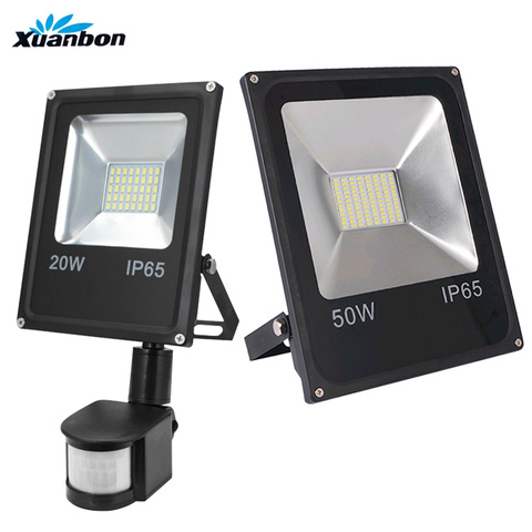 LED Floodlight 20W/30W/50W PIR Motion Sensor Security Outdoor Flood Light IP65