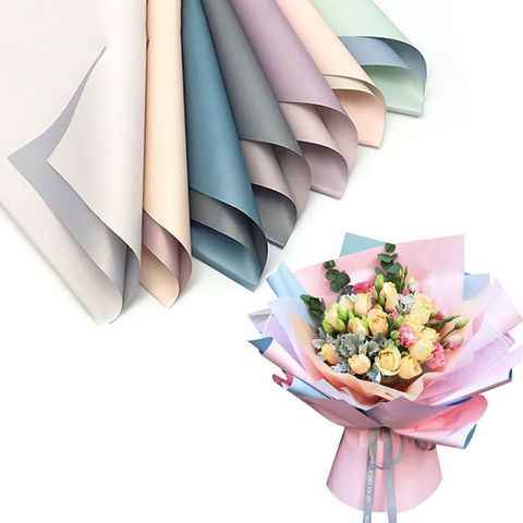 20pcs Korean Flowers Two-tone Paper Packaging Gift Wrapping Neutral Color  Florist Wrapping Paper Flower Bouquet Supplies - Price history & Review, AliExpress Seller - ShineFlower Store