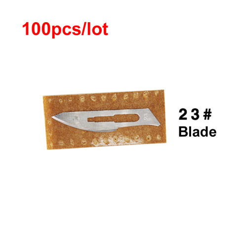 100pcs 23# Blade Surgery Scalpel Opening Repair Tools Knife for Disposable Sterile/Mobile Phone/Beauty/DIY/ PCB Circuit board ► Photo 1/2
