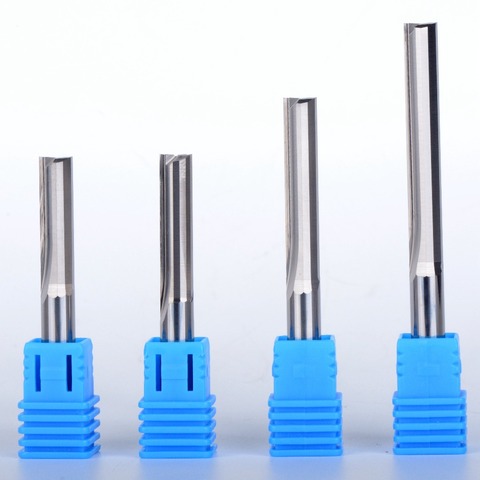1pc 6mm Two Flutes Straight router bits for wood CNC Straight Engraving Cutters Carbide Endmills Tools Milling Cutter ► Photo 1/2