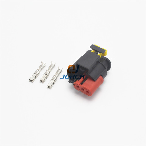 5sets 3pin tyco auto wire harness Sealed Sensor connector plug 284425-1 Fuel Diesel Injector Ignition coil Connectors 284426-1 ► Photo 1/5