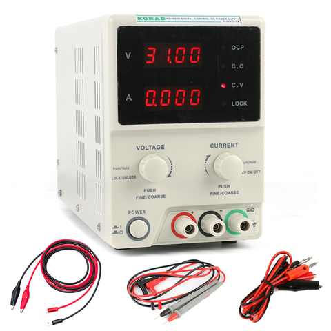 KORAD KD3005D High Precision Laboratory Digital Adjustable Linear DC Power Supply 30V 5A 0.01V 0.001A Digital Regulated ► Photo 1/5