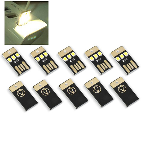 5Pcs Mini USB Power LED Light Night Camping Eqpment for Power Bank Computer Ultra Low Power 2835 Chips Pocket Card Lamp ► Photo 1/6