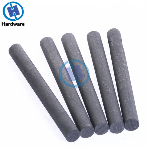 5pcs Black Carbon Rod 99.99% Graphite Electrode Cylinder Rods Bars 100x10mm For Industry Tools ► Photo 1/6