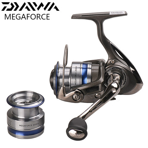 DAIWA MEGAFORCE Spinning Fishing Reel with Spare Spool 2000A 2500A 3000A 4000A Spinning Wheel Carretilha Pesca Molinete Peche ► Photo 1/1