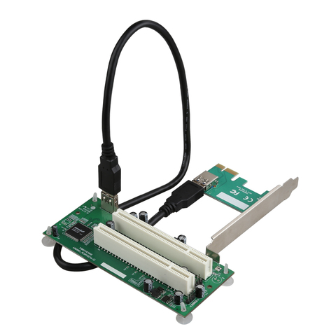 Diewu ASMedia/ASM1083 PCIe to dual PCI converter slot card for Video card ► Photo 1/1