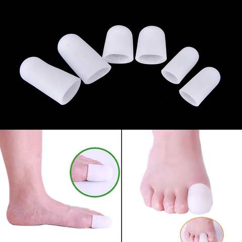 2Pcs Silicone Gel Tube Bandage Finger & Toe Protectors Foot Feet Pain Relief Guard for Feet Care insoles Feet Care Tool ► Photo 1/6