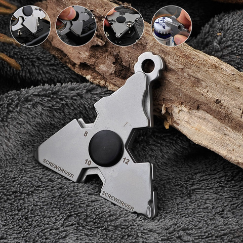 New Multi-Function Stainless Steel Outdoor Survival Tool Self Defense Glass Breaker Portable Wrench Bottle Opener Screwdriver ► Photo 1/6