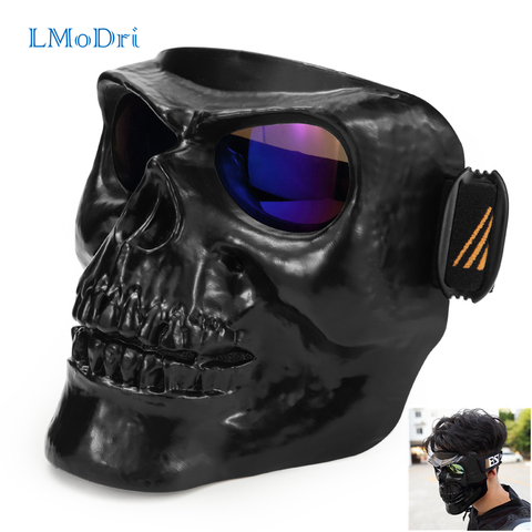 LMoDri Motorcycle Goggles Helmet Mask Outdoor Riding Motocross Skulls Windproof Wind Glasses Sandproof Goggle Kinight Equipment ► Photo 1/6