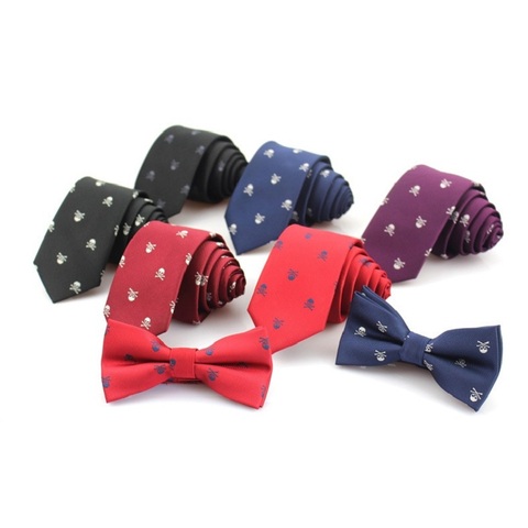 Skull Bow Ties for Men Fashion Bowtie Party Gift Necktie Butterfly Gravata Slim Tie Wedding Cravat ► Photo 1/6