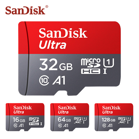 SanDisk micro sd card 64gb TF card memory card 32gb A1 microsd 128gb sd card class 10 cartao de memoria 16gb free shipping ► Photo 1/6