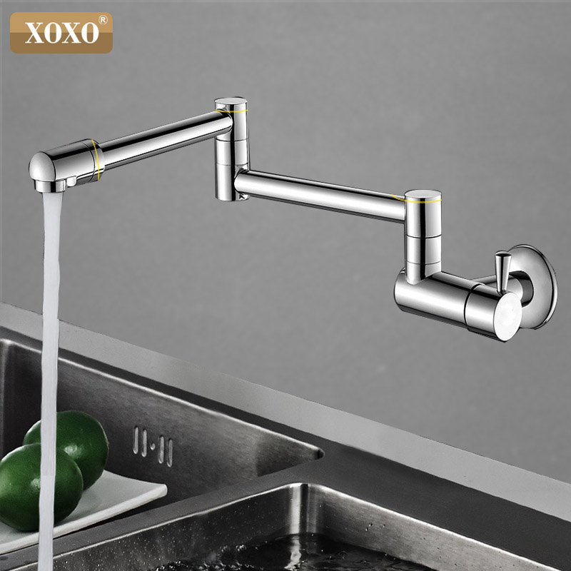 XOXO Kitchen Faucets 360 degree rotating single cold wall tap basin sink  wall mounted faucet cold faucet Single Cold Water Tap - Price history &  Review