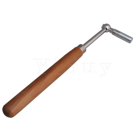 Yibuy Professional Jujube Wood L-shape Piano Tuner Wrench Metal Spanner Hammer Repair Tool ► Photo 1/6