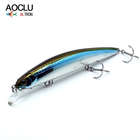 AOCLU Jerkbait wobblers 6 Colors 11.5cm 16.5g Hard Bait Minnow Fishing lures with Magnet for long distance casting VMC hooks ► Photo 1/6
