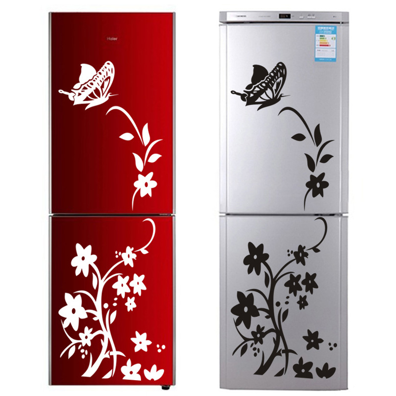 Buy Online Creative Large Size Butterfly Vine Flower Refrigerator Wall Sticker Home Decoration Mural Art Decals Kitchen Stickers Wallpaper Alitools