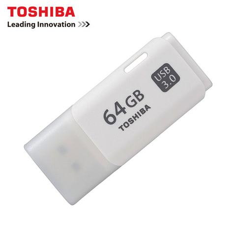 TOSHIBA U301 USB3.0 Flash Drive 128GB 64GB 32GB Pen Drive Pendrive Waterproof Plastic White U Disk Memoria Cel USB Stick Gift ► Photo 1/6