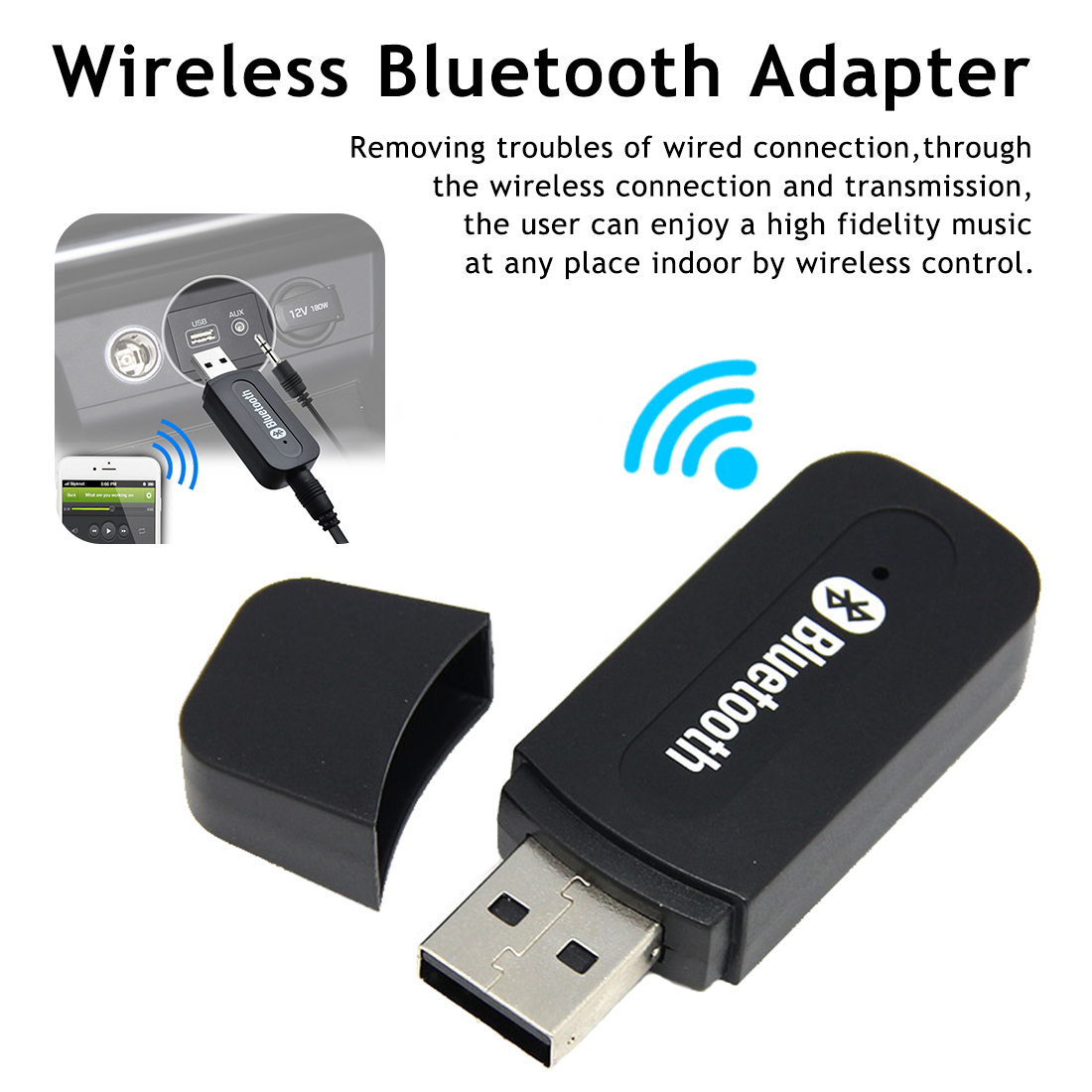 Benodigdheden Bibliografie actie USB Wireless Bluetooth Music Stereo Receiver Adapter AMP Dongle Audio home  speaker 3.5mm Jack Bluetooth Receiver Connect - Price history & Review |  AliExpress Seller - Shop1988229 Store | Alitools.io