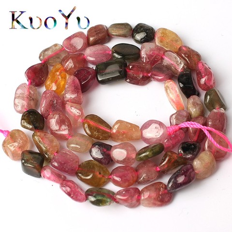 5-8mm Natural Irregular Colorful Tourmaline Beads Loose Stone Beads For Jewelry Making DIY Bracelets Necklace 15