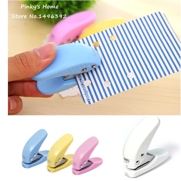 School Office Metal Single Hole Puncher Hand Paper Punch Single Hole  Scrapbooking Punches 8 Pages All