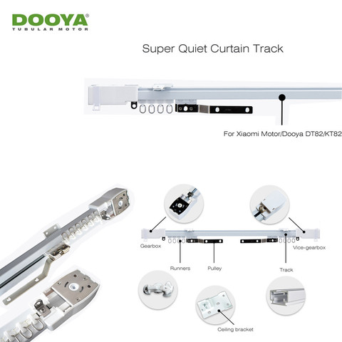 Dooya Super Quiet Electric Curtain Track for Aqara Motor/KT82/DT82 TN/TV/LE, Automatic Curtain Rails Control System, Smart Home ► Photo 1/4