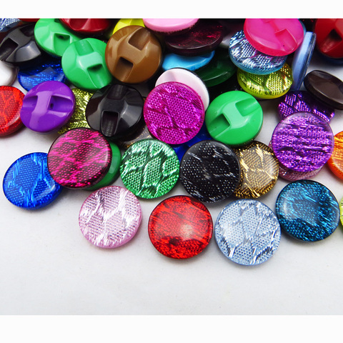 40PCS 15MM mixed/single Sequins RESIN buttons bling coat boots sewing clothes accessory sweater decoration garment button  R-115 ► Photo 1/6