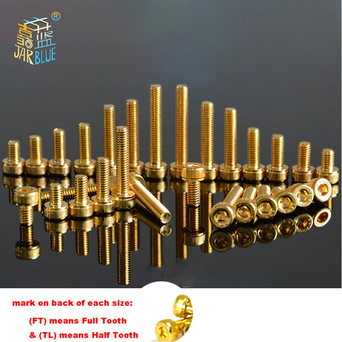20pcs M2 M2.5 M3 M4 M5 Allen Screw Hex Socket Knurled Cap Cup Head Screw Titanium Gold Plated Bolts Length 4-55mm ► Photo 1/3