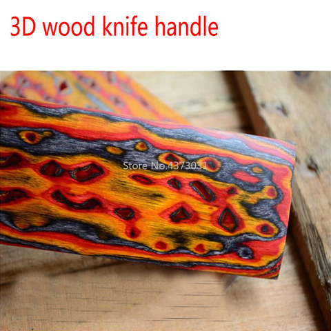 3D Color Knife Making wood material 120/150/180 Knife DIY tools Making Knife handle material high quality ► Photo 1/6