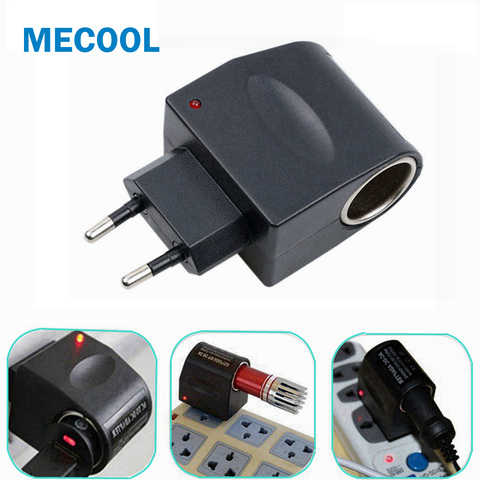 220V AC to 12V DC Car Cigarette Lighter Wall Power Socket AC to DC Electrical Converter Voltage Inverter US/EU Plug Black ► Photo 1/6
