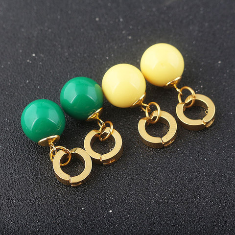 New Takerlama Super Vegetto Potara Earrings Black Son Goku Zamasu Earrings for Women Men Jewelry ► Photo 1/6