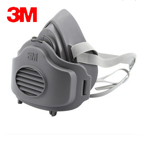 3M 3200+10pc3701CN Filter cotton Half Face GAS Mask Respirator Safety Protective Face Mask Anti Dust  Anti Organic Vapors ► Photo 1/6