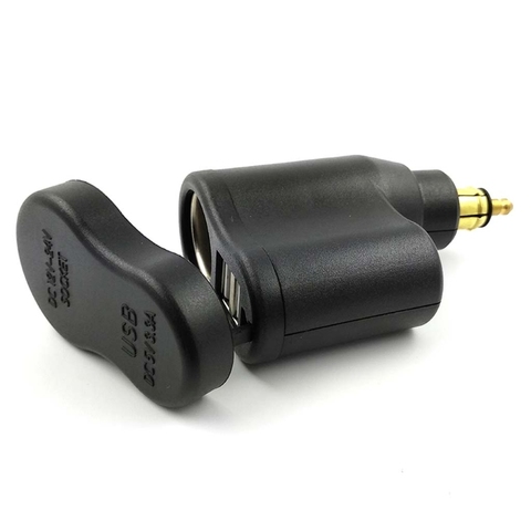 3.3A Motorcycle Power Adapter Dual USB Charger Cigarette lighter Waterproof for BMW Hella DIN Motor Socket Cigarette Lighter ► Photo 1/6