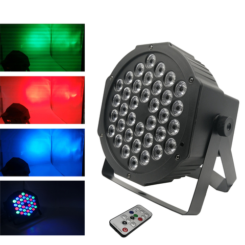 Fast Shipping LED 36x3W RGBW LED Flat Par RGBW Color Mixing DJ Wash Light Stage Uplighting KTV Disco DJ DMX512 Decorative Lamp ► Photo 1/6