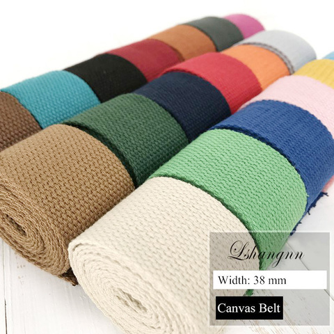 Cotton-Khaki Canvas Webbing Belting Fabric Strap Bag Making Thick Quality