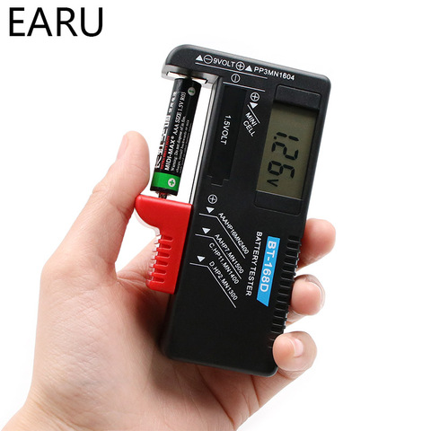 1pc BT-168D Digital Battery Capacitance Diagnostic Tool Battery Tester LCD Display Check AAA AA Button Cell Universal Tester ► Photo 1/6