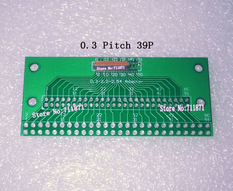 0.3 to 2.0 2.54 Pitch MiPi 39P FPC DIP Connector Pitch 0.3 to 2.0 2.54 Adapter 0.3mm 39P FPC DIP Weldable connecter joint Socket ► Photo 1/2